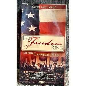 Gaither Gospel Series Let Freedom Ring VHS Live Carnegie Hall 2002 Excellent